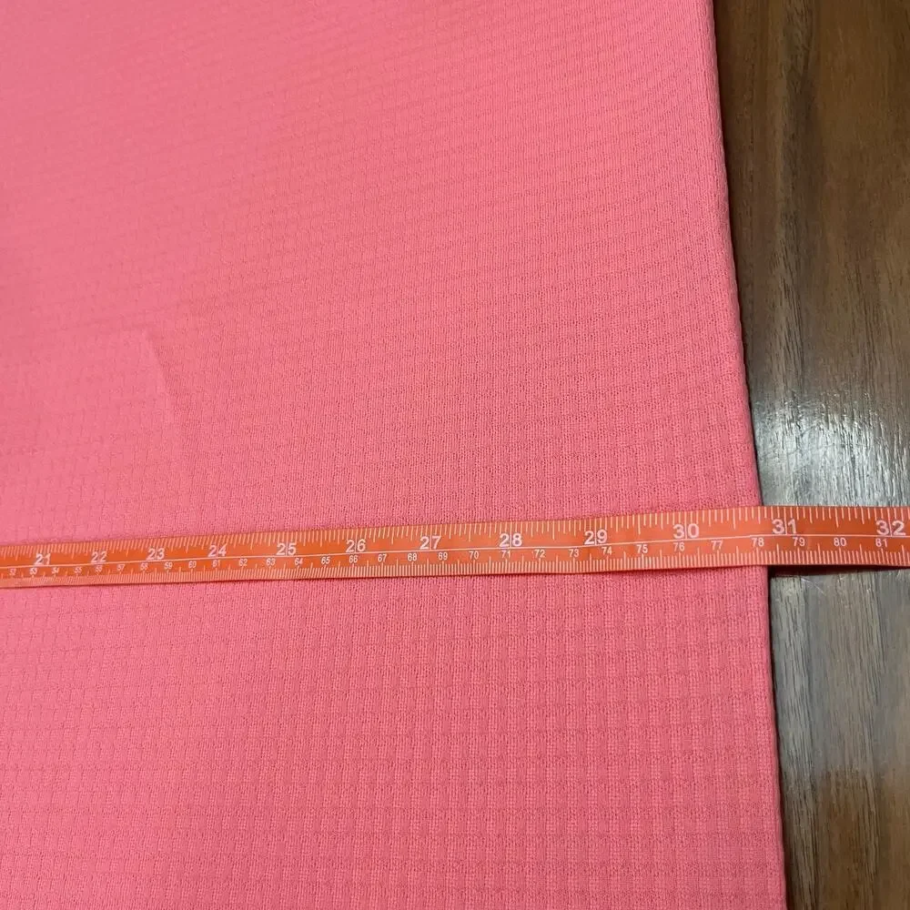 Vintage Fabric Pink 2.75 yards 60” width Solid Textured Square Check